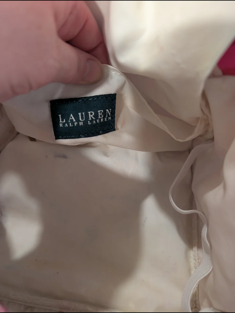 Lauren Ralph Lauren Pink Floral Zip Cosmetic Case